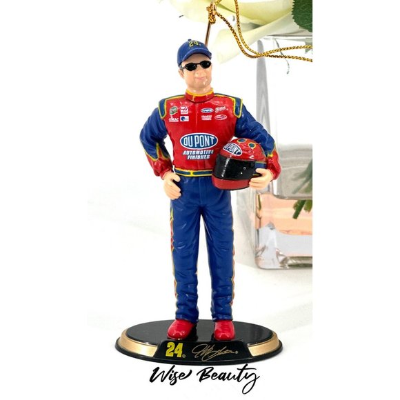 Vintage Jeff Gordon #24 Figurine Christmas Ornament Collectable 2003 Dupont - Picture 1 of 6